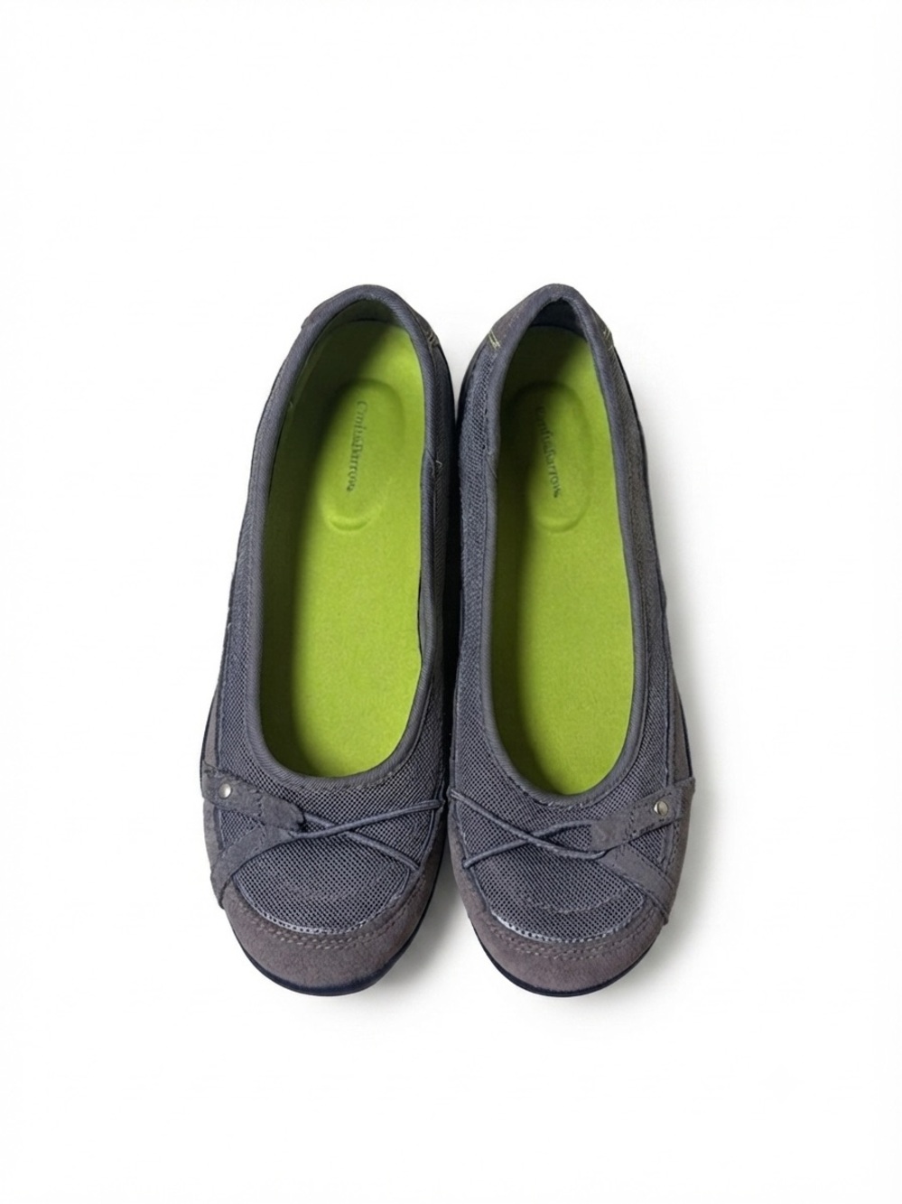 Croft & Barrow Grey Comfort Flats Women's Size 9 Casual Slip-On Shoes